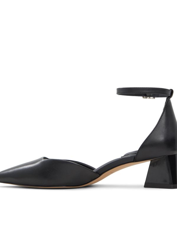 SABIYA - נעלי סירה עם עקב מרובע נמוך לנשים