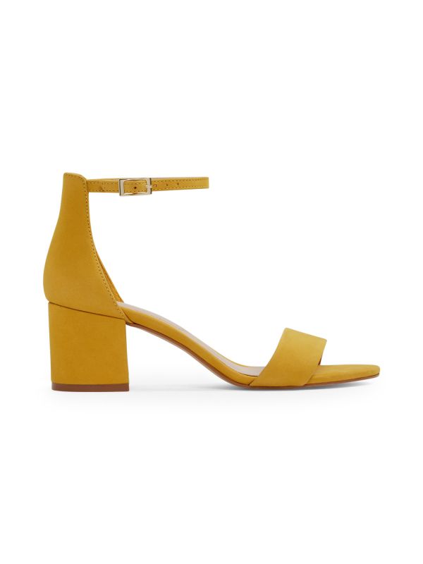 VILLAROSA - סנדלי עקב בינוני דוגמת נחש לנשים