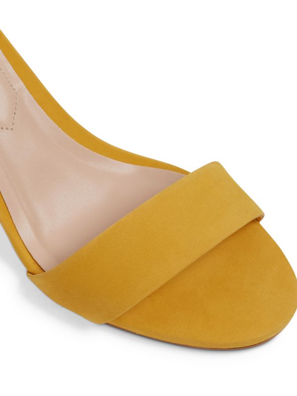 VILLAROSA - סנדלי עקב בינוני דוגמת נחש לנשים