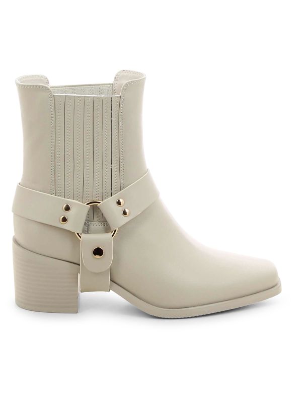 מגפוני בוקרים עם אבזם עגול לנשים