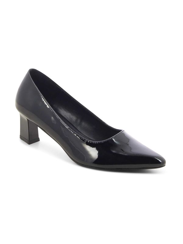 נעלי סירה לק עם עקב לנשים