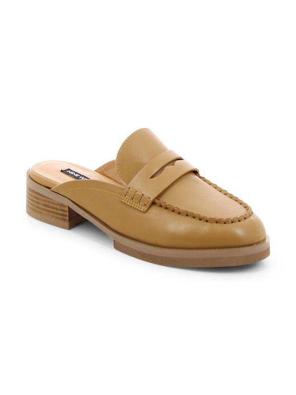 כפכפי מוקסין עם עקב נמוך לנשים