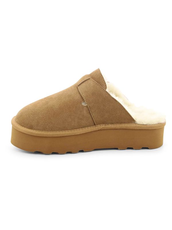 כפכפי פרווה עם אבזם לנשים