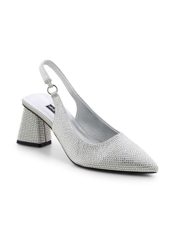 נעלי סירה מנצנצות עם עקב לנשים