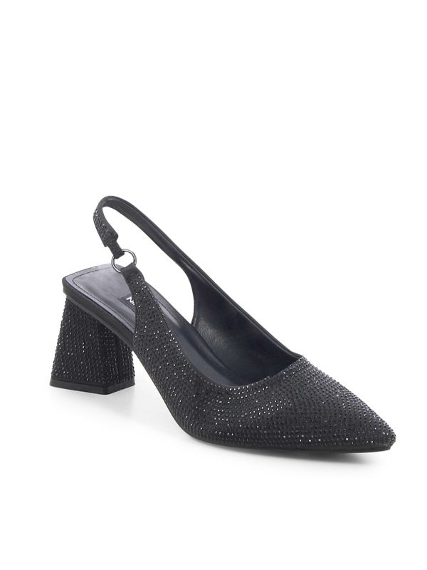 נעלי סירה מנצנצות עם עקב לנשים