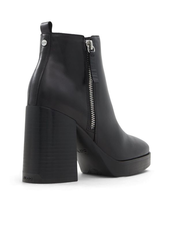 CREMELLA - מגפוני עקב צ’אנקיים מעור לנשים