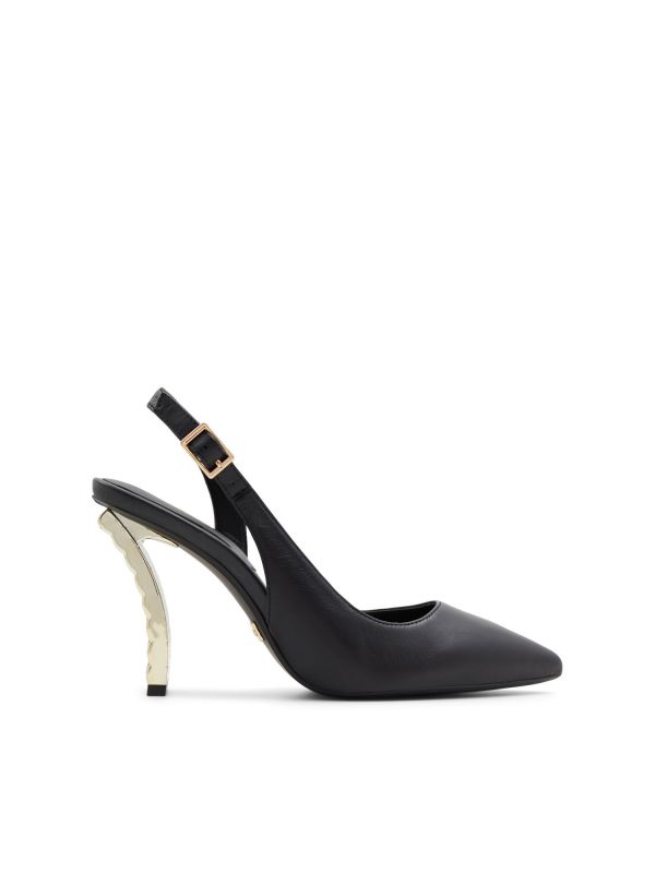 RADIA - נעלי סירה אה סימטריות עם עקב מוזהב