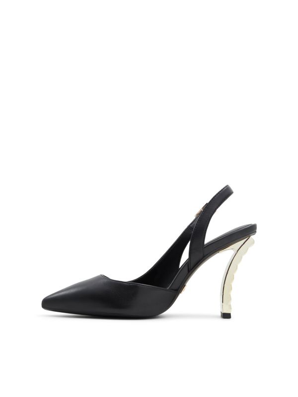 RADIA - נעלי סירה אה סימטריות עם עקב מוזהב