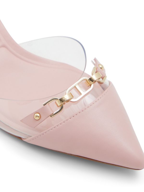 SAFIANA - נעלי סירה שקופות עם עקב לנשים