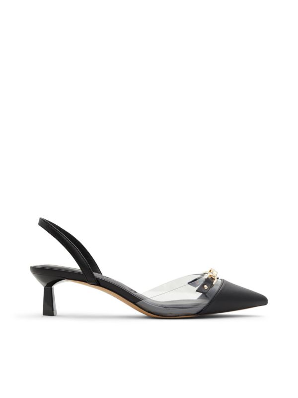 SAFIANA - נעלי סירה שקופות עם עקב לנשים