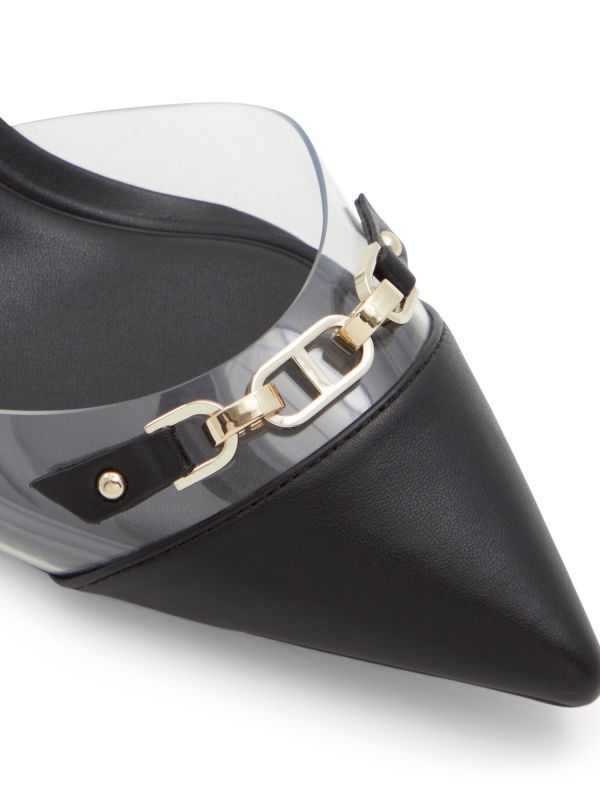 SAFIANA - נעלי סירה שקופות עם עקב לנשים