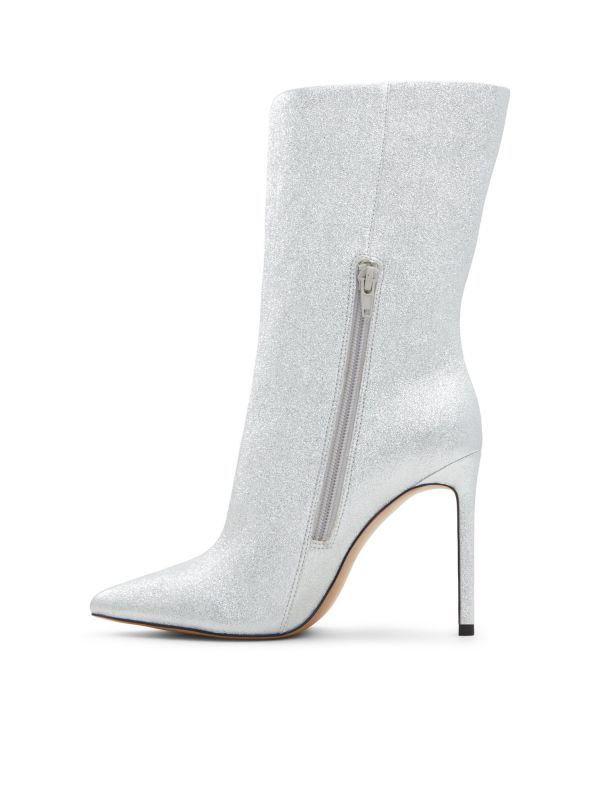 SILVA - מגפי סטילטו מטאליים לנשים