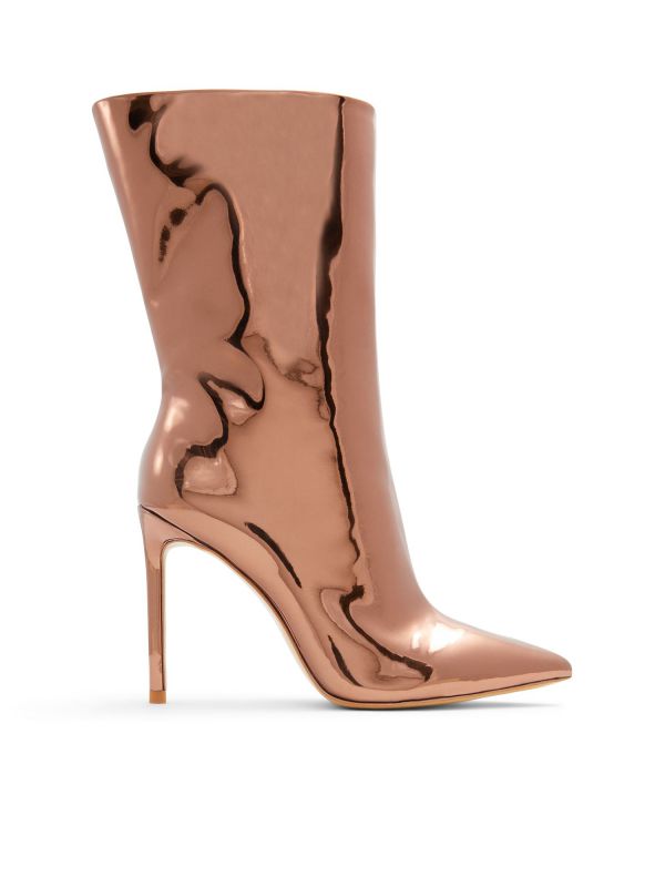 SILVA - מגפי סטילטו מטאליים לנשים