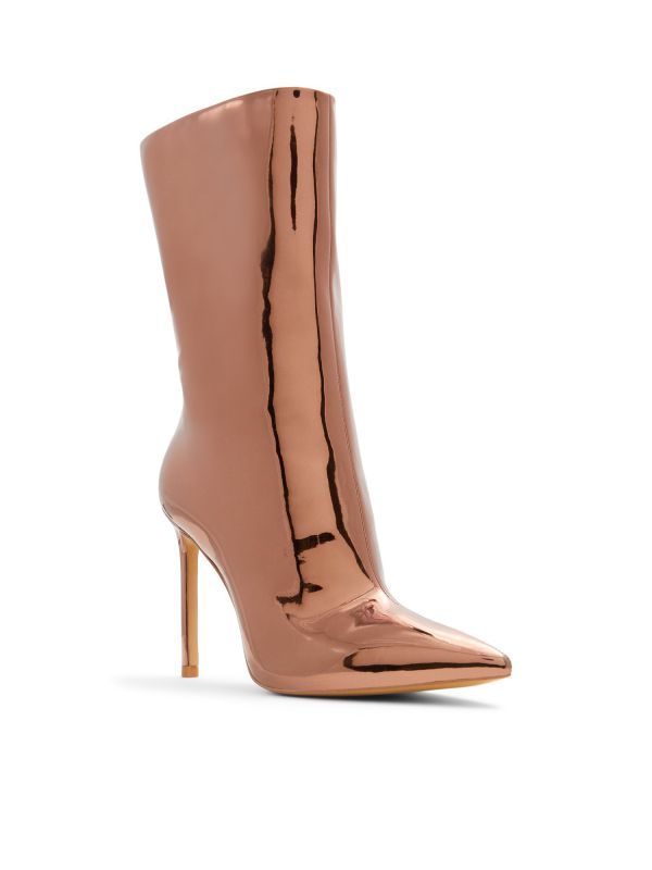 SILVA - מגפי סטילטו מטאליים לנשים