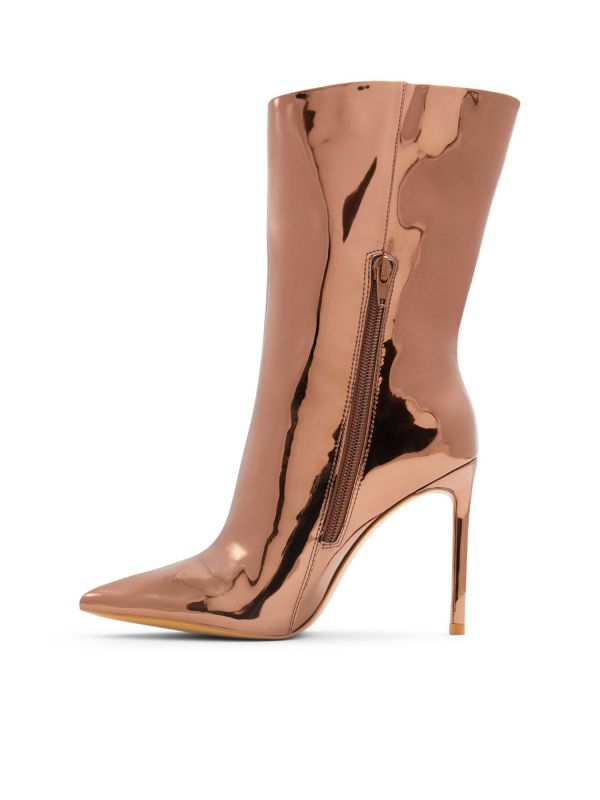 SILVA - מגפי סטילטו מטאליים לנשים