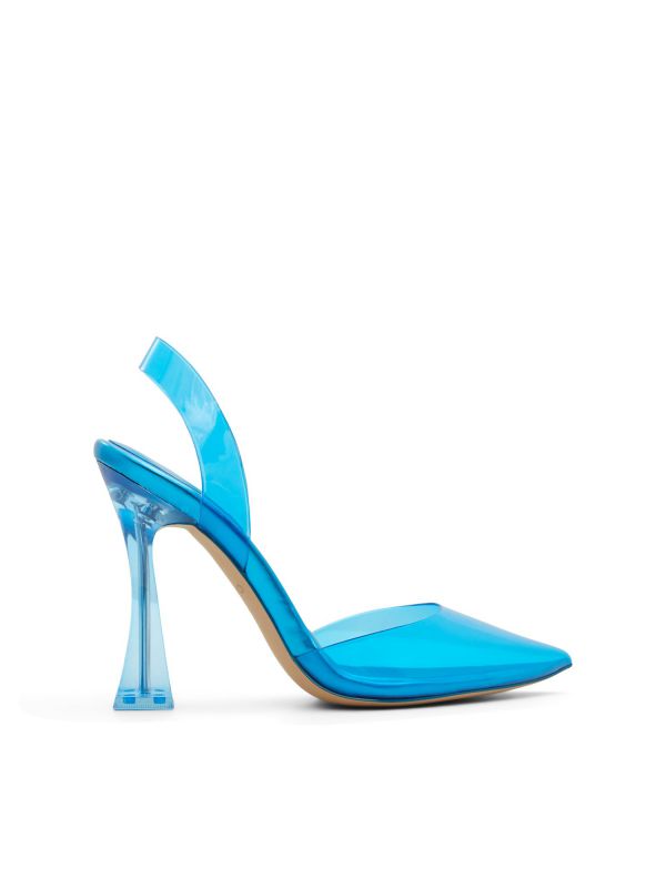 SOLANTI - נעלי סירה שקופות עם עקב לנשים