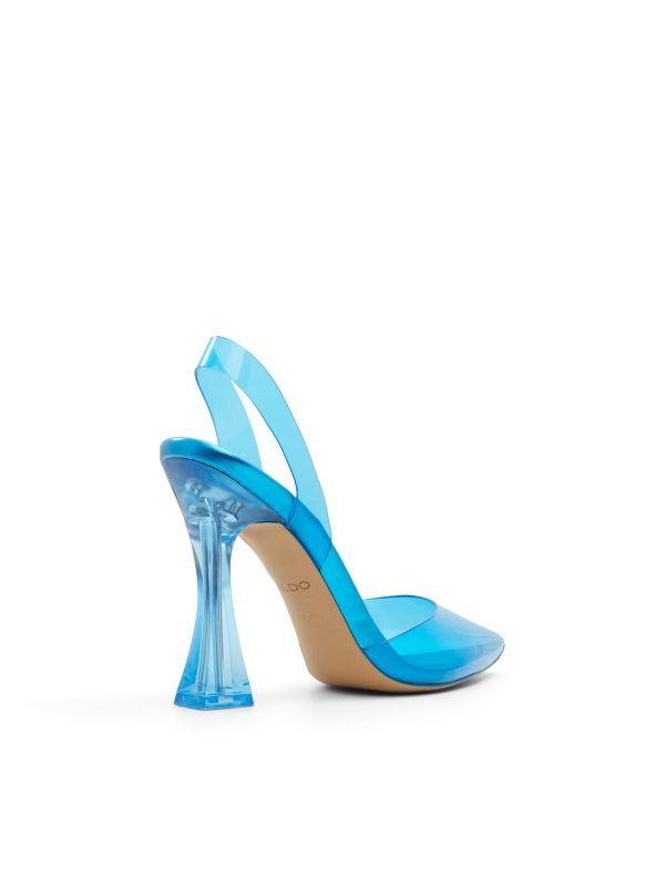 SOLANTI - נעלי סירה שקופות עם עקב לנשים