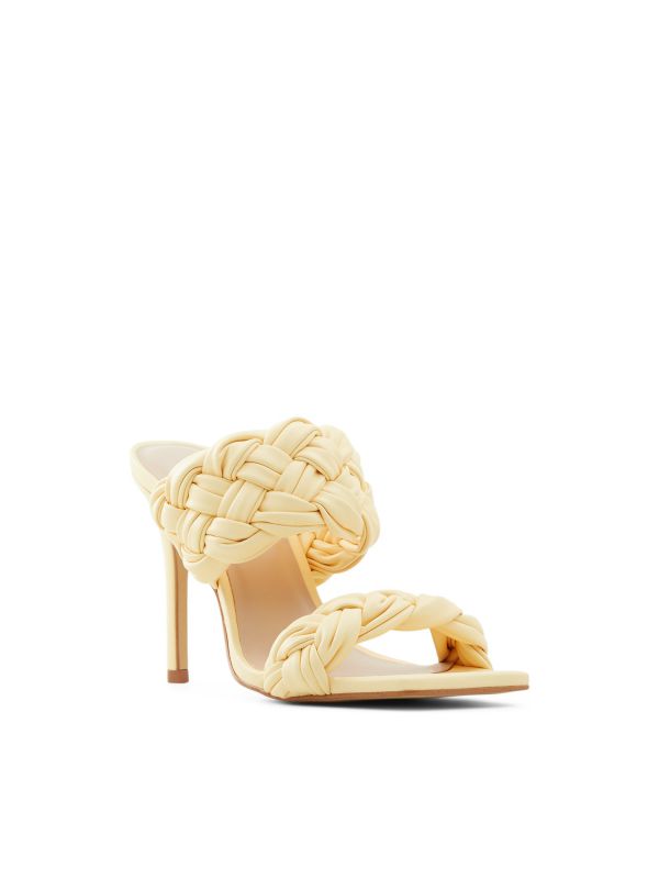 WOVELLA - כפכפי עקב עם רצועות שתי וערב לנשים