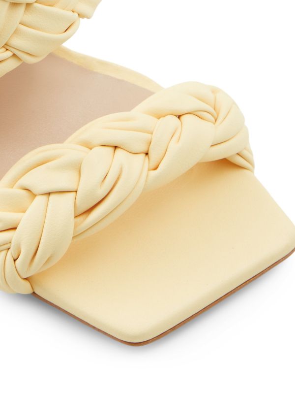 WOVELLA - כפכפי עקב עם רצועות שתי וערב לנשים