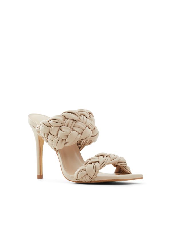 WOVELLA - כפכפי עקב עם רצועות שתי וערב לנשים