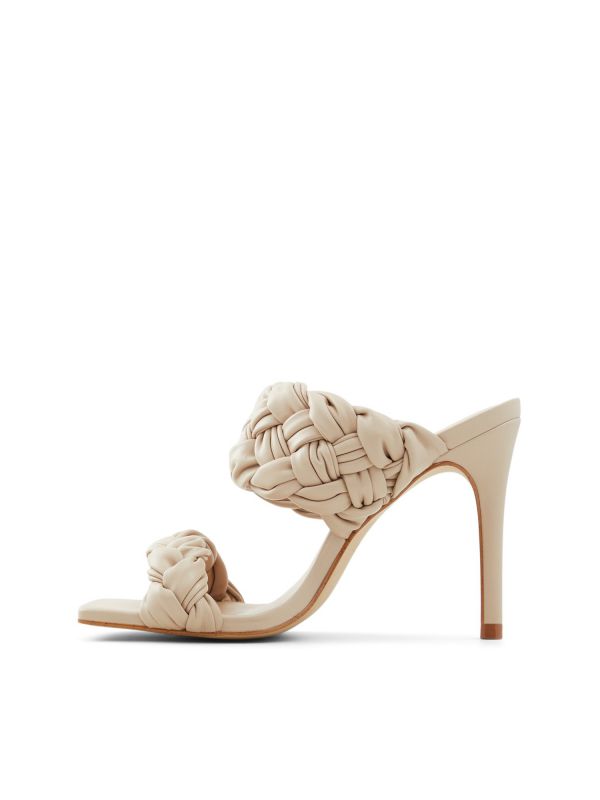 WOVELLA - כפכפי עקב עם רצועות שתי וערב לנשים