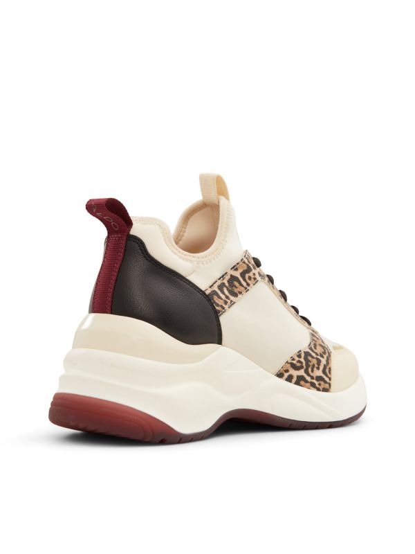 KRALOVE - נעלי סניקרס צ’אנקיות מנומרות לנשים