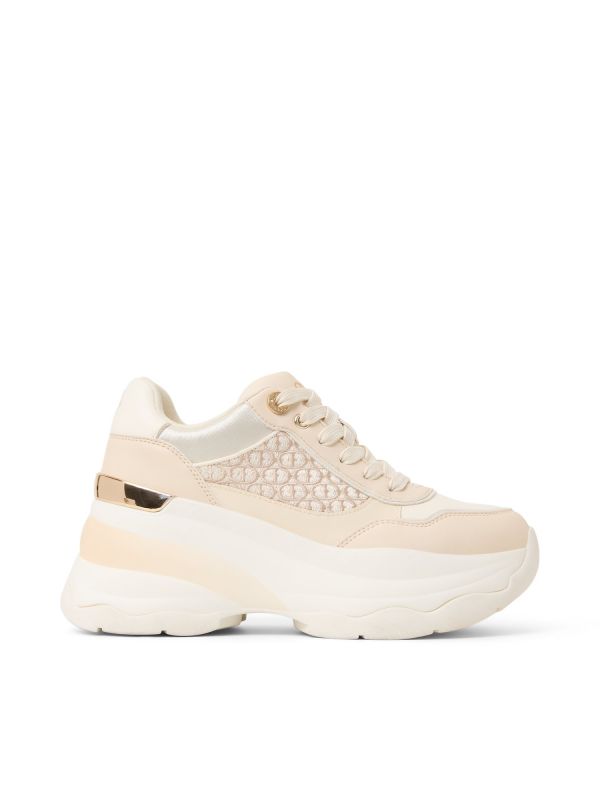 REXON - נעלי סניקרס צ’אנקיות עם טוויד לנשים