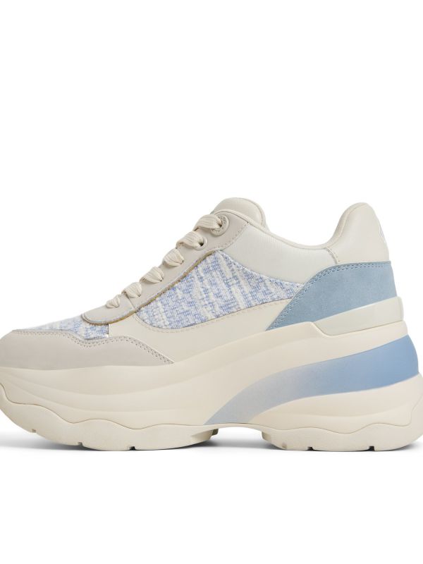 REXON - נעלי סניקרס צ’אנקיות עם טוויד לנשים