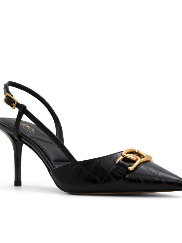 נעלי סירה סטילטו עם אבנים לנשים