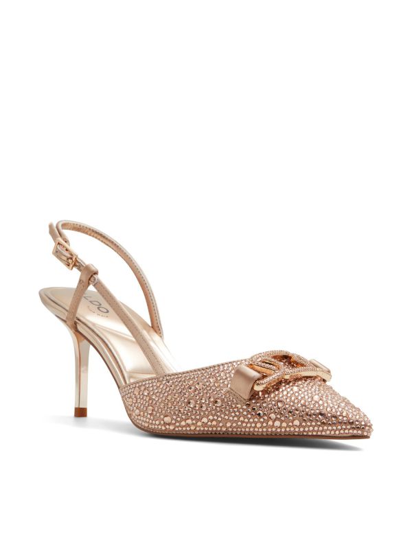 נעלי סירה סטילטו עם אבנים לנשים