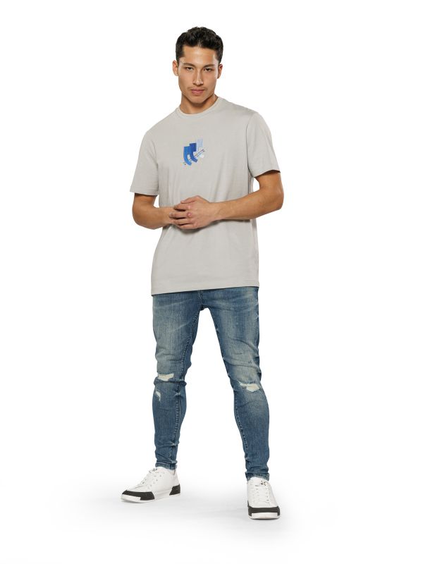 מכנסי ג’ינס COLIN כחול משופשף עם קרעים לגברים