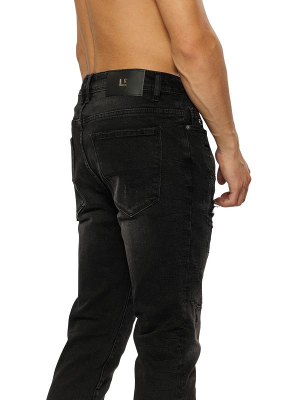 ג’ינס MARTIN שחור משופשף לגברים