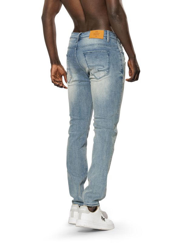 מכנסי ג’ינס MARTIN כחול בהיר עם קרעים לגברים