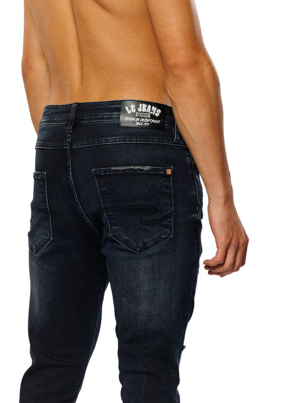 מכנסי ג’ינס SLIM MARTIN שחור-כחול לגברים