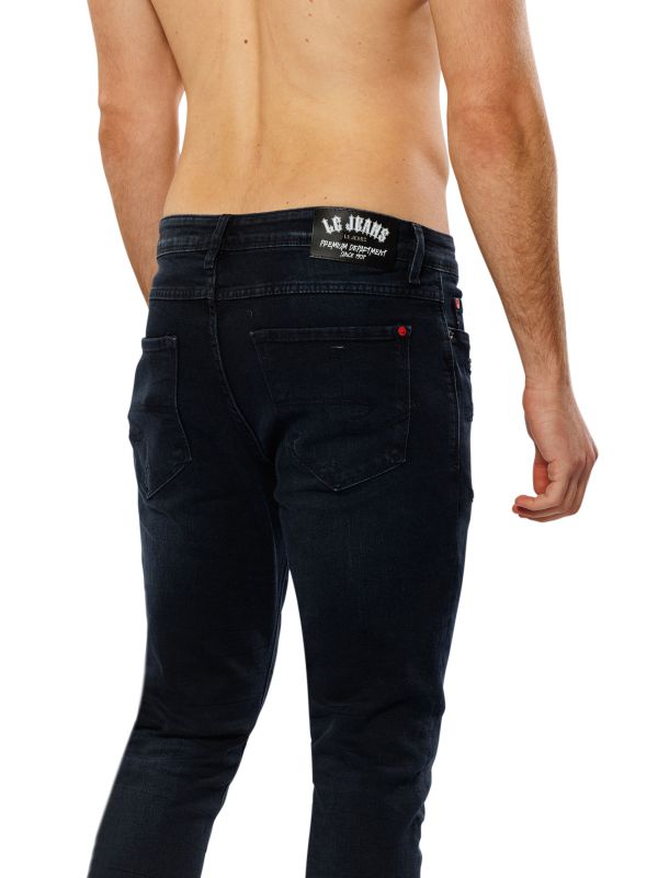 מכנסי ג’ינס SLIM MARTIN שחור-כחול לגברים