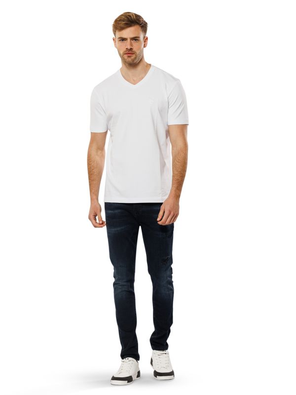 מכנסי ג’ינס SLIM MARTIN שחור-כחול לגברים