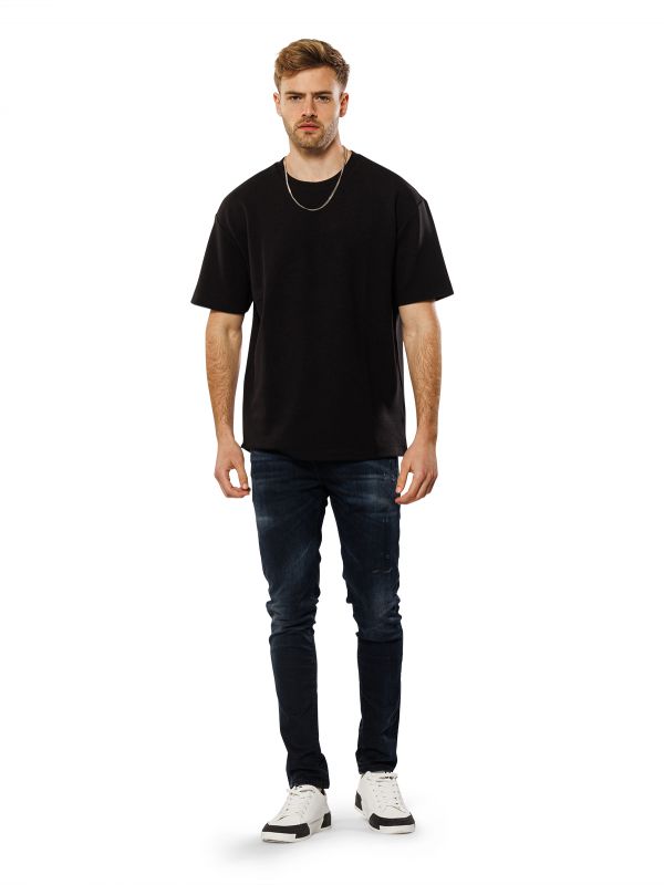 מכנסי ג’ינס SLIM MARTIN שחור-כחול לגברים