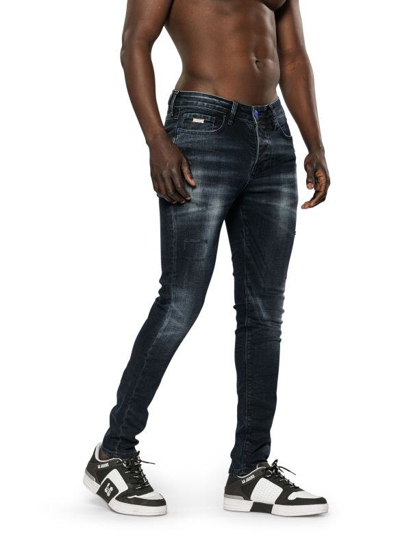 מכנסי ג’ינס MARTIN שחור-כחול לגברים