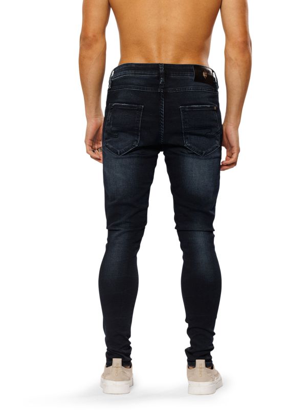 מכנסי ג’ינס SLIM MARTIN שחור-כחול לגברים