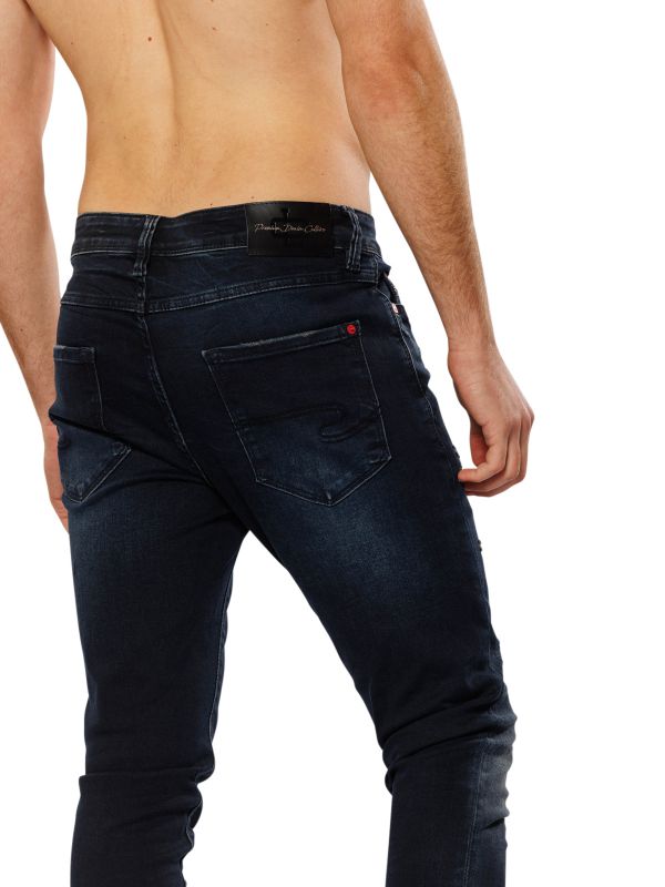 מכנסי ג’ינס SLIM MARTIN שחור-כחול לגברים