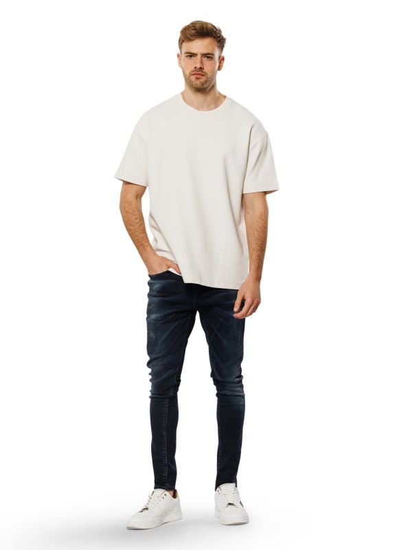 מכנסי ג’ינס SLIM MARTIN שחור-כחול לגברים