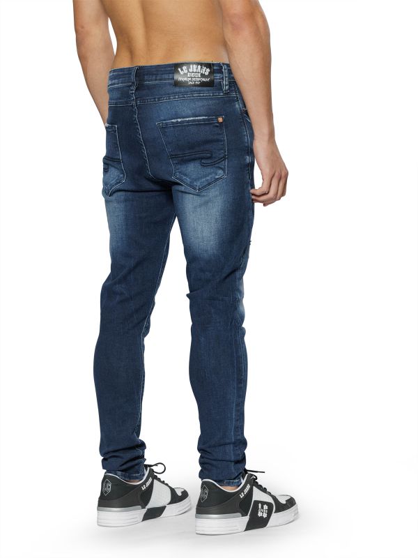 מכנסי ג’ינס JOGG MARTIN כחול עם קרעים לגברים