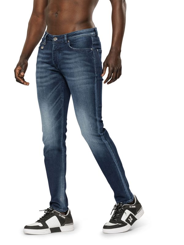 מכנסי ג’ינס MARTIN בצבע כחול משופשף לגברים