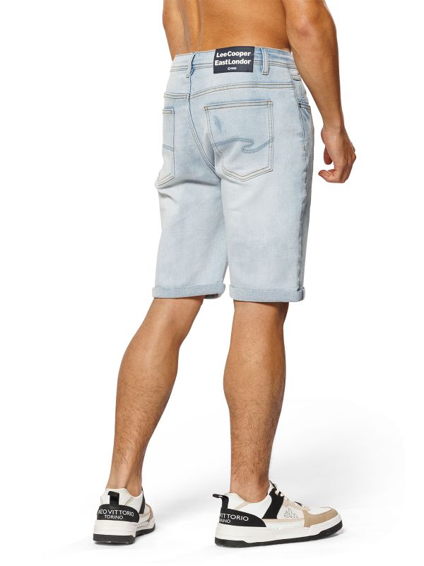 ג’ינס קצר JOGG כחול בהיר עם שרוך לגברים