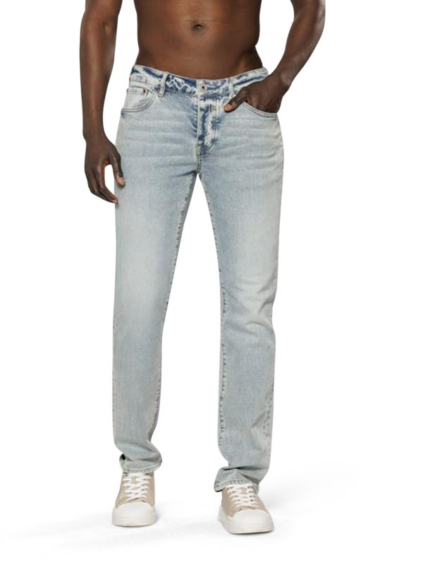 ג’ינס ROOK אפור עם קרעים לגברים