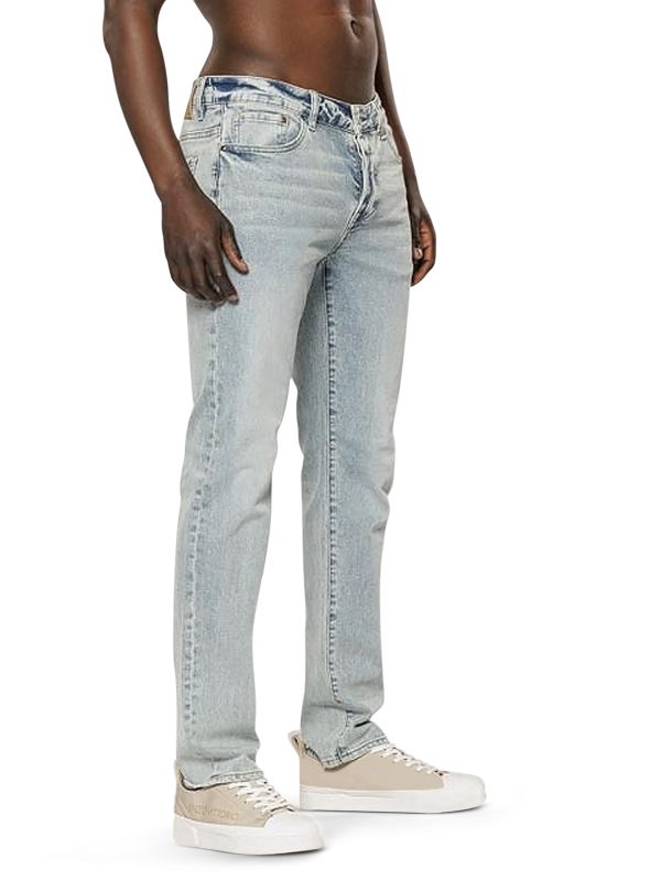 ג’ינס ROOK אפור עם קרעים לגברים