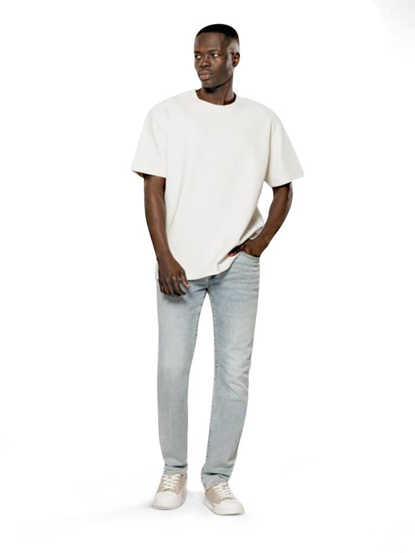 ג’ינס ROOK אפור עם קרעים לגברים