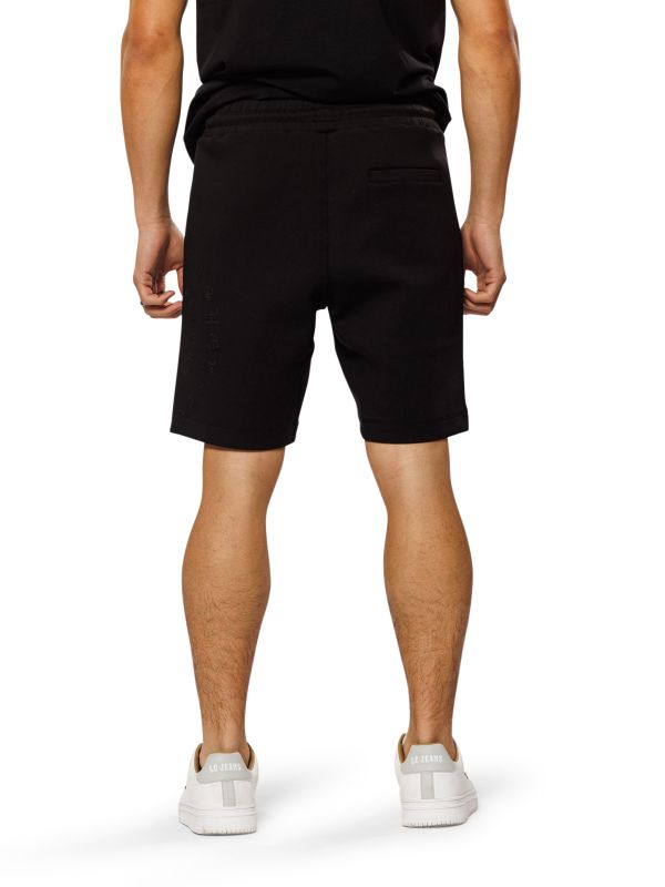 מכנסיים קצרים עם שרוך והדפס CIRCLE לגברים