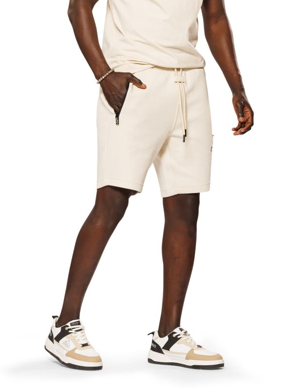 מכנסיים קצרים גזרת SLIM FIT עם שרוך לגברים