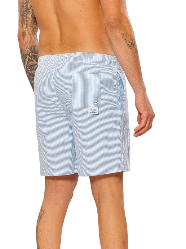 מכנסי בגד ים דוגמת פסים לגברים